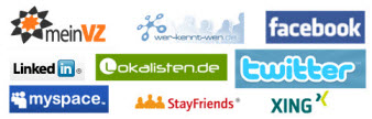 Eine kleine Auswahl sozialer Netzwerke